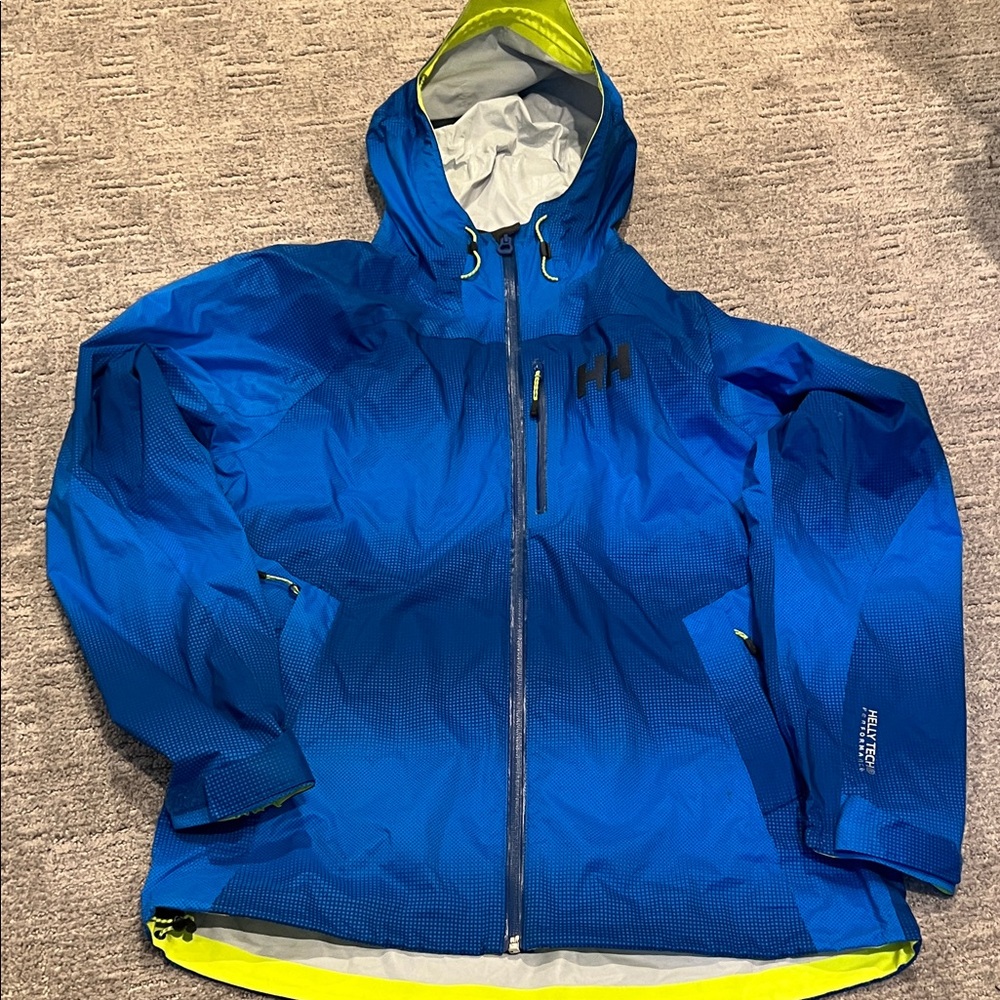 Helly Hansen Blue and Yellow Raincoat